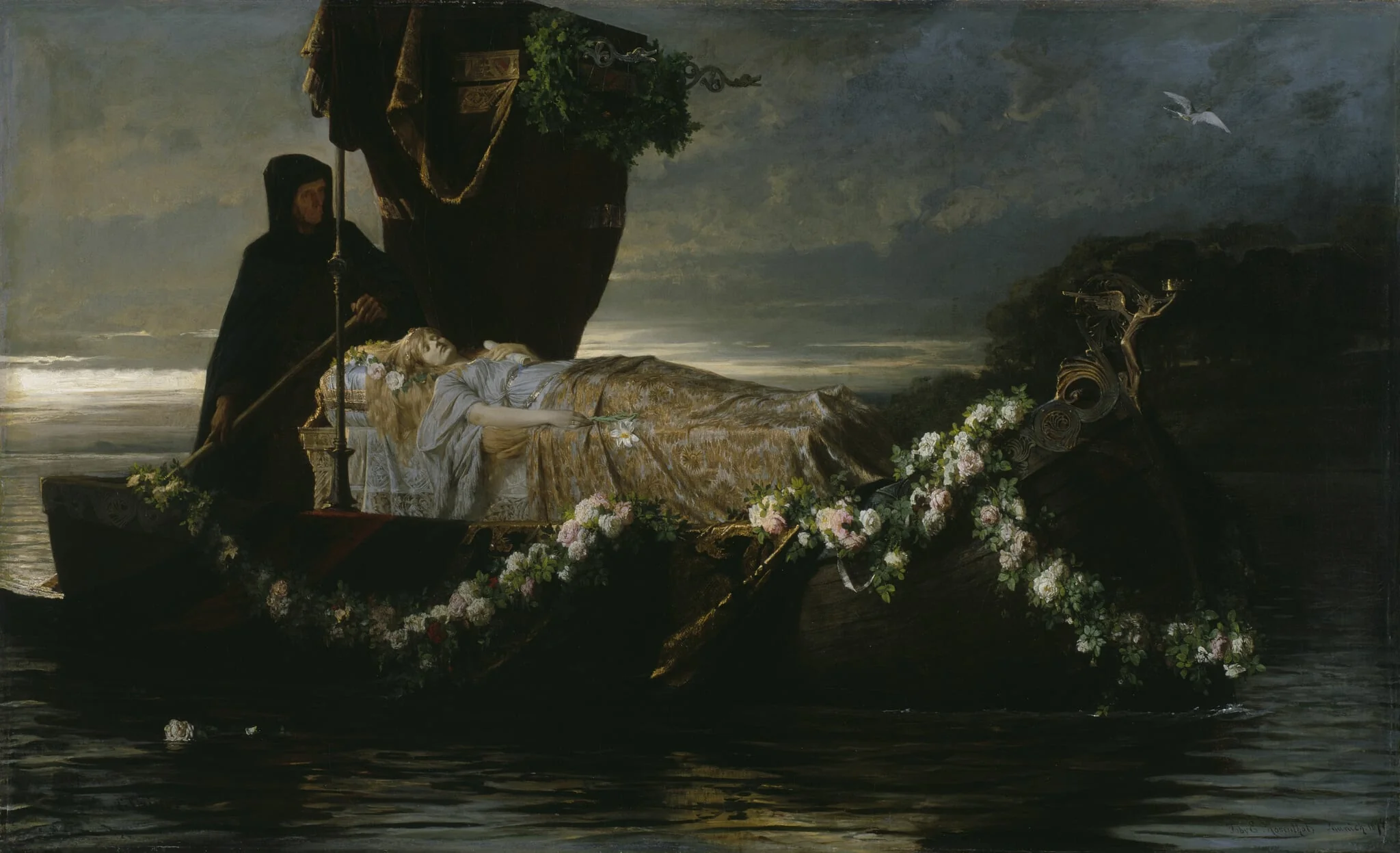 Elaine, by Toby E. Rosenthal, oil, 1874