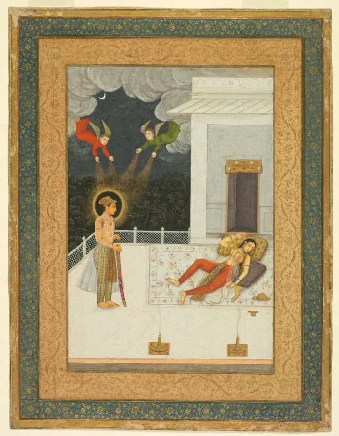 The dream of Zulaykha, from the Amber Album, by Unknown, unspecified, 1670