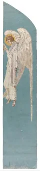 A Winged Angel in Profile, by Harry Clarke, oil, 1920