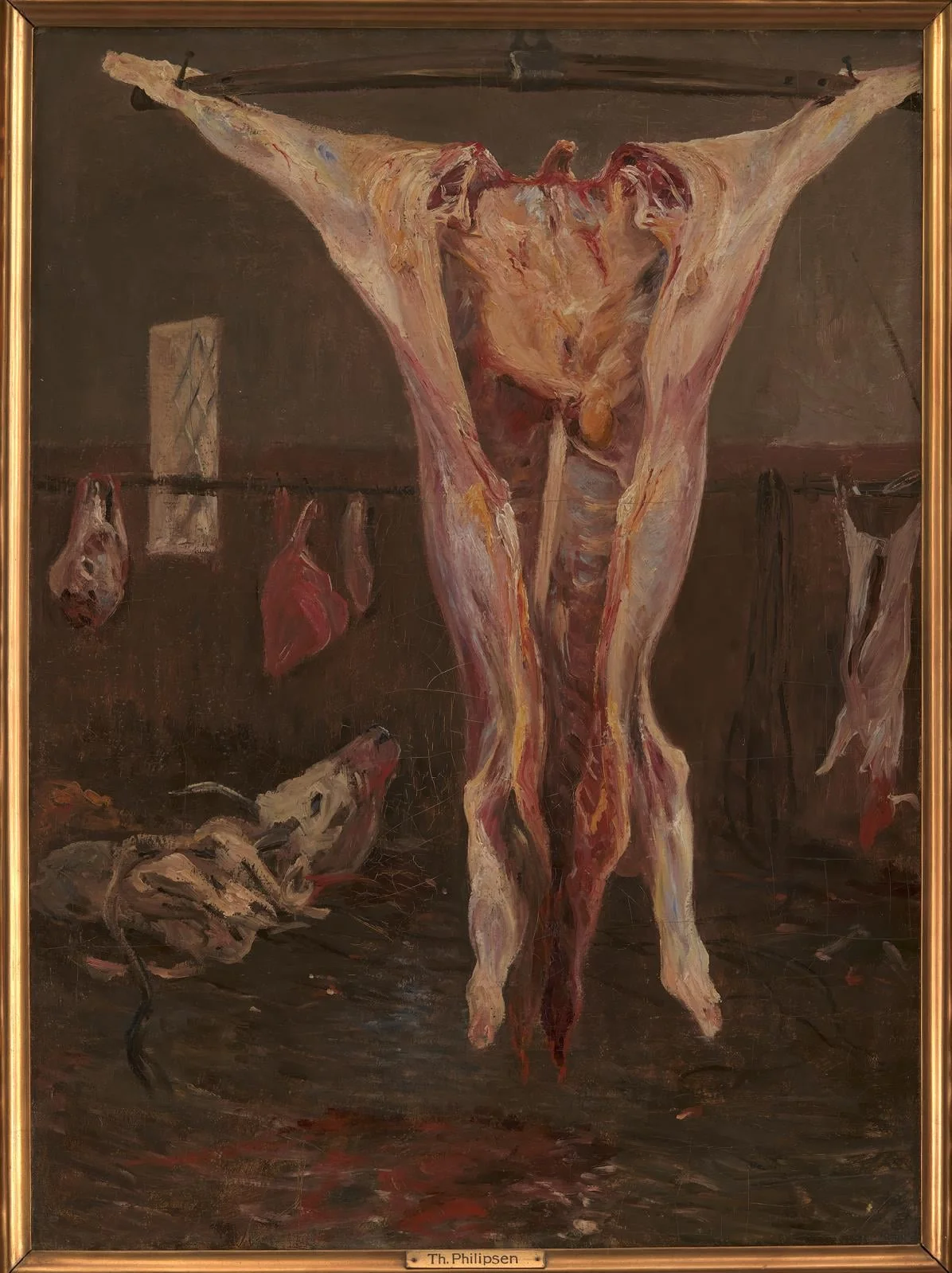 A Slaughtered Ox, Rome, by Unknown, 1850