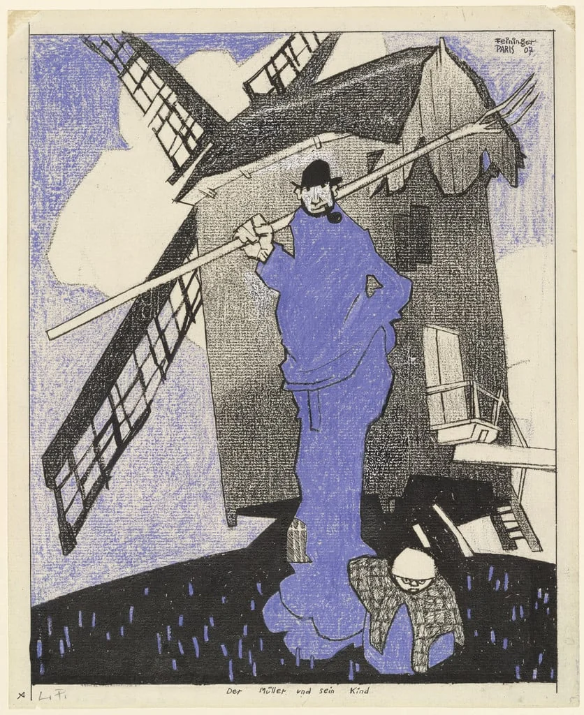 Untitled, by Lyonel Feininger, watercolor, 1907