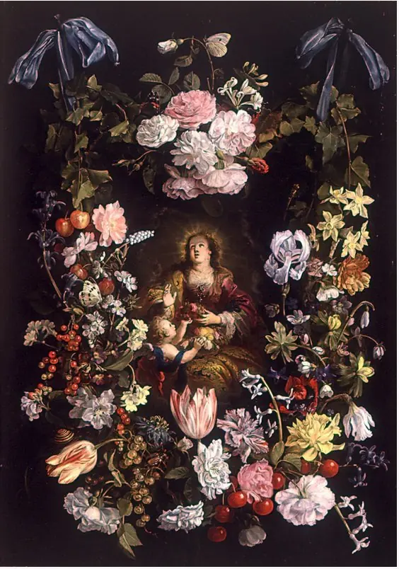 St Dorothea of Caesarea in a Flower Garland, by Philips de Marlier
