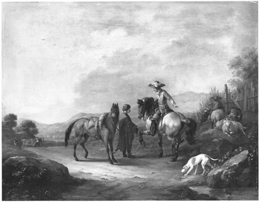 A Gentleman on Horseback with his Groom