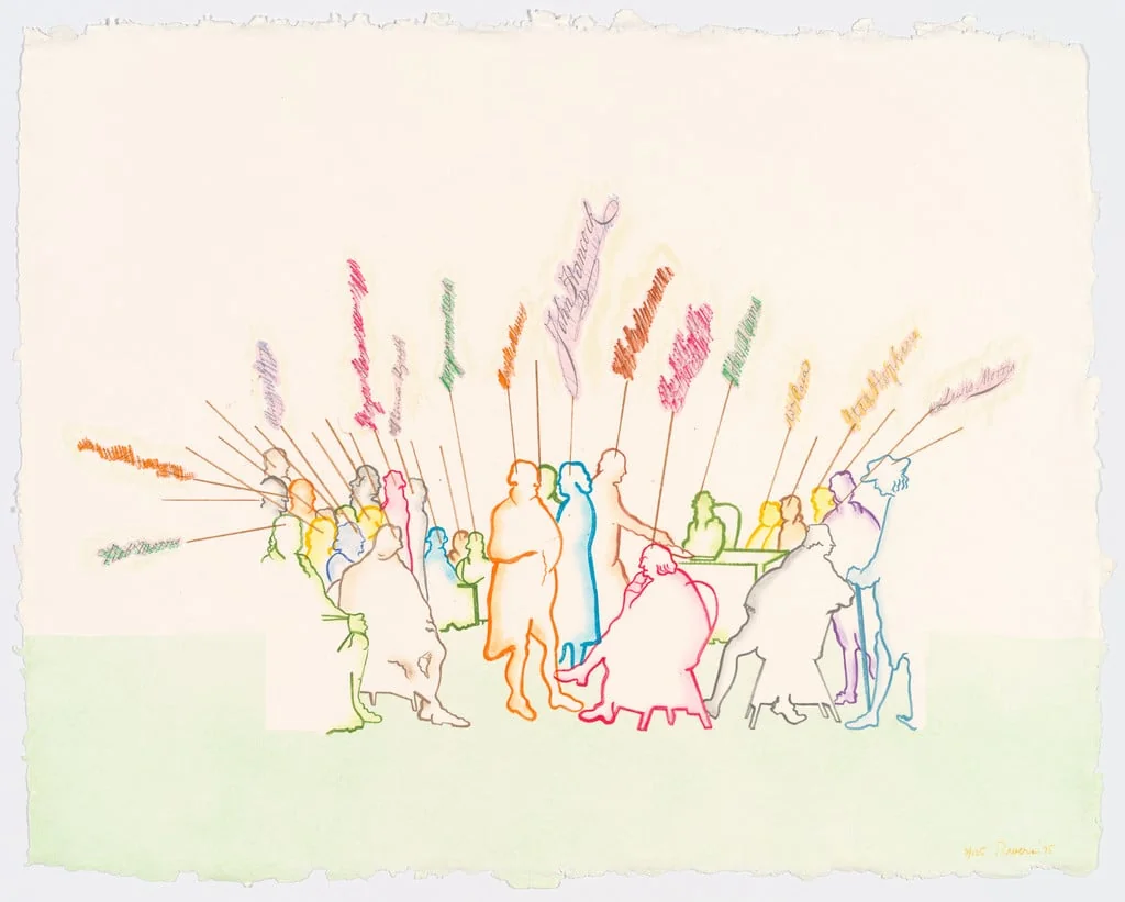 Untitled, by Larry Rivers, ink, 1975