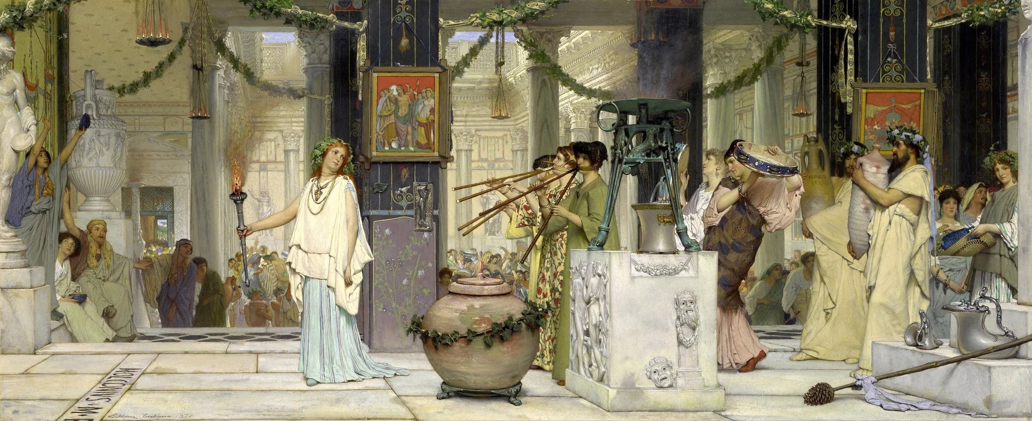 The vintage festival, by Lawrence Alma-Tadema, oil, 1871