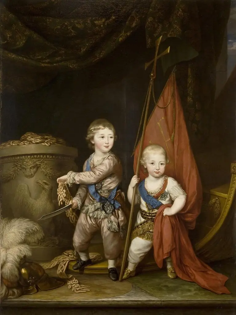Portrait of Grand Dukes Alexander Pavlovich and Constantin Pavlovich