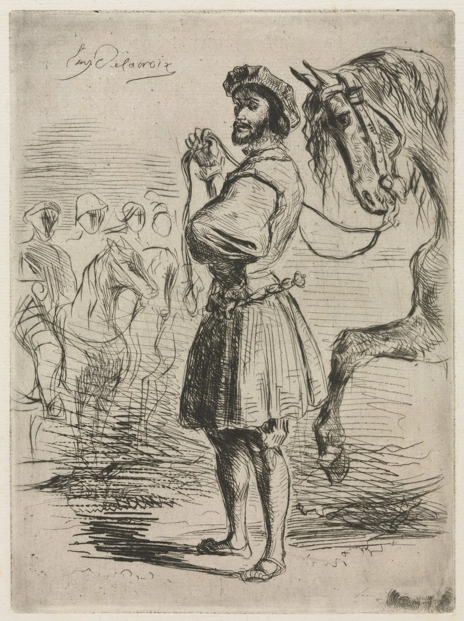 A Lord in the Time of Francis I, by Eugène Delacroix, 1833