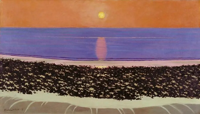 Coucher de soleil. Villerville