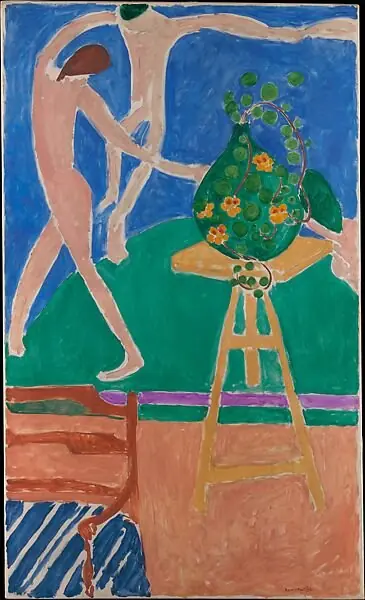 Nasturtiums with the Painting "Dance" I