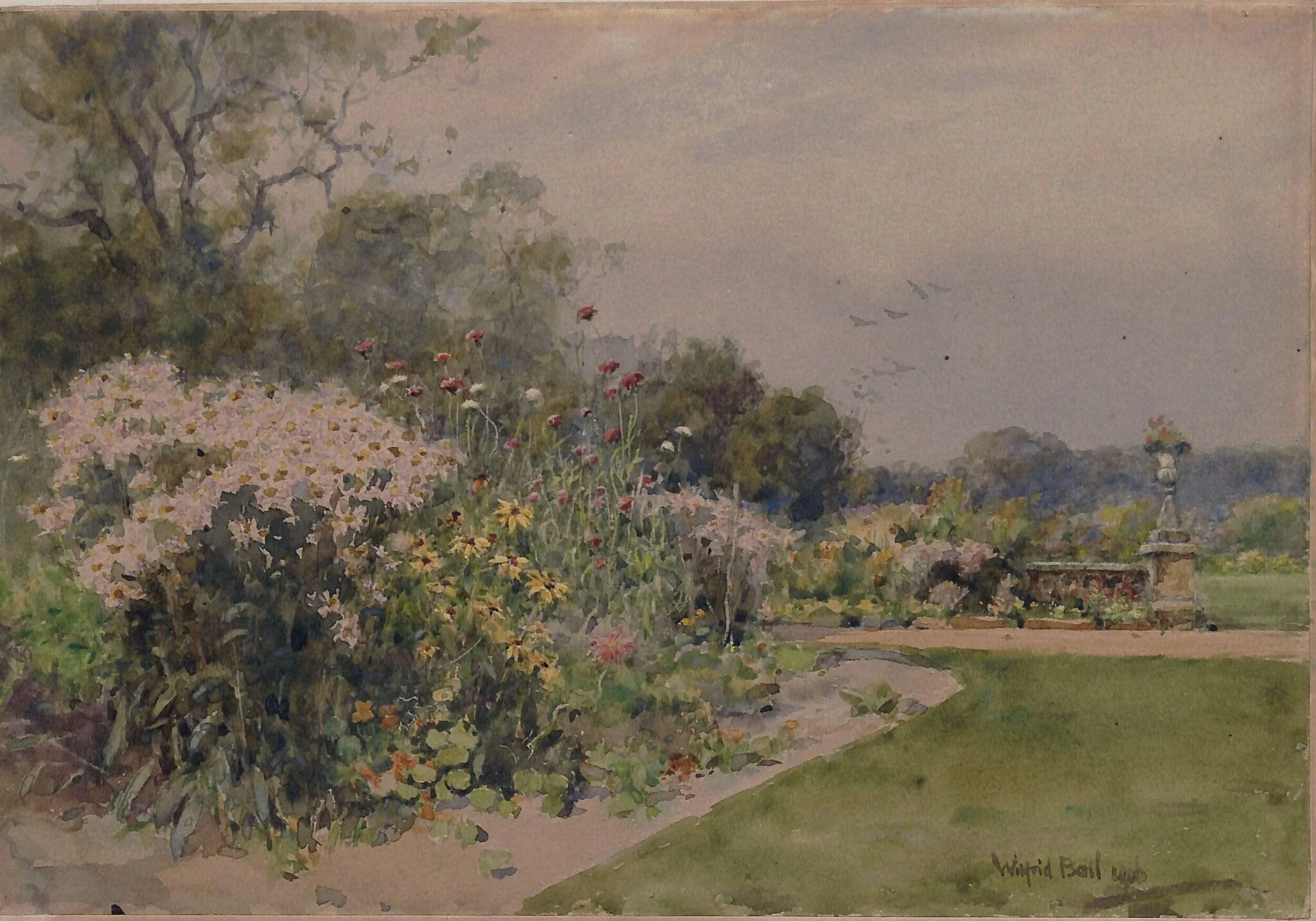 October Flowers, by Wilfrid Williams Ball, watercolor, 1906