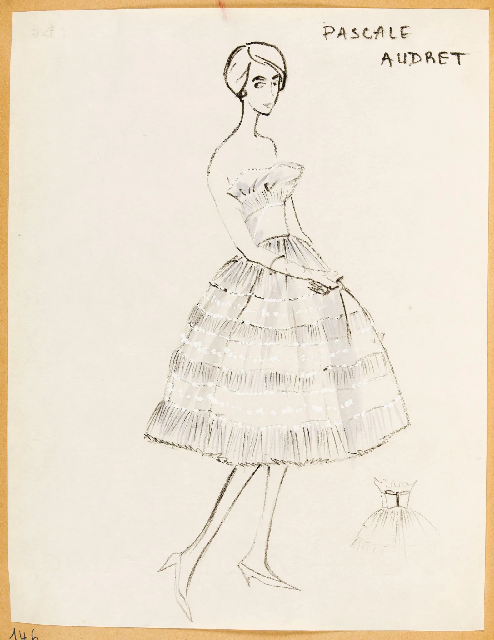 Pascale Audret, by Marie-Louise Carven, 1957