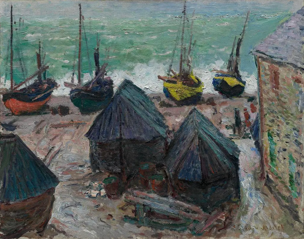 Boats on the Beach at Étretat