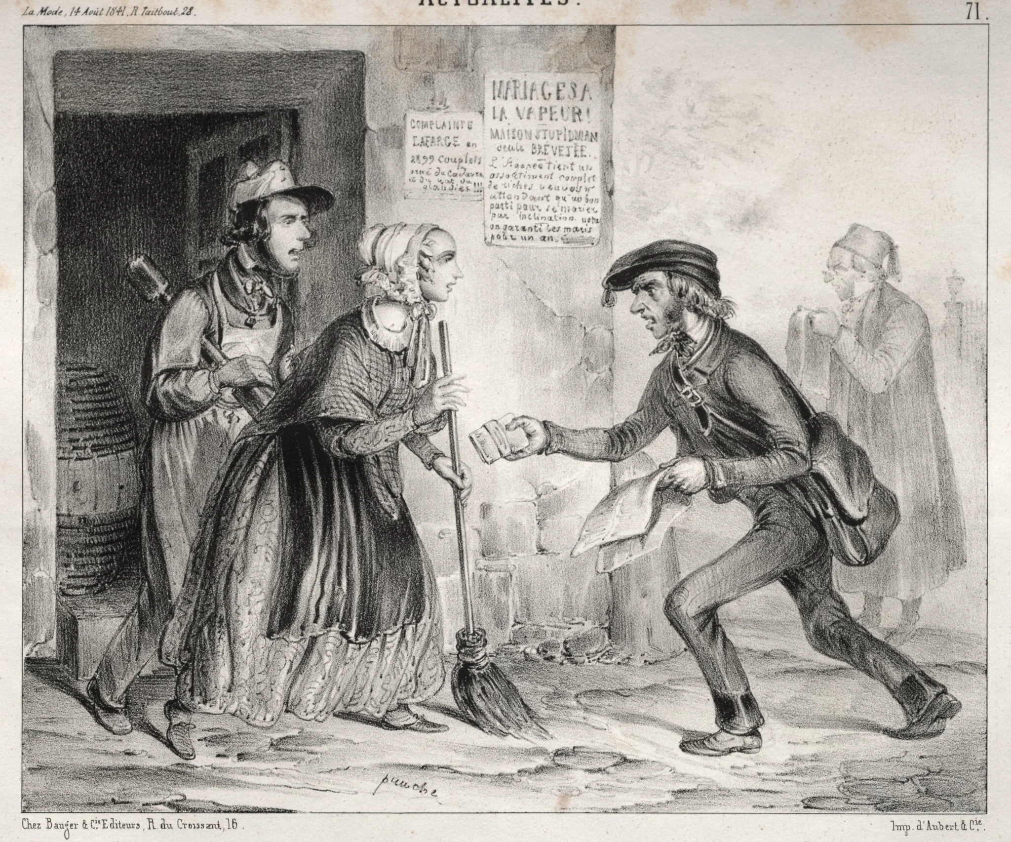Actualités:  Gare la Question d'Orient!, by Clémente Pruche, 1841