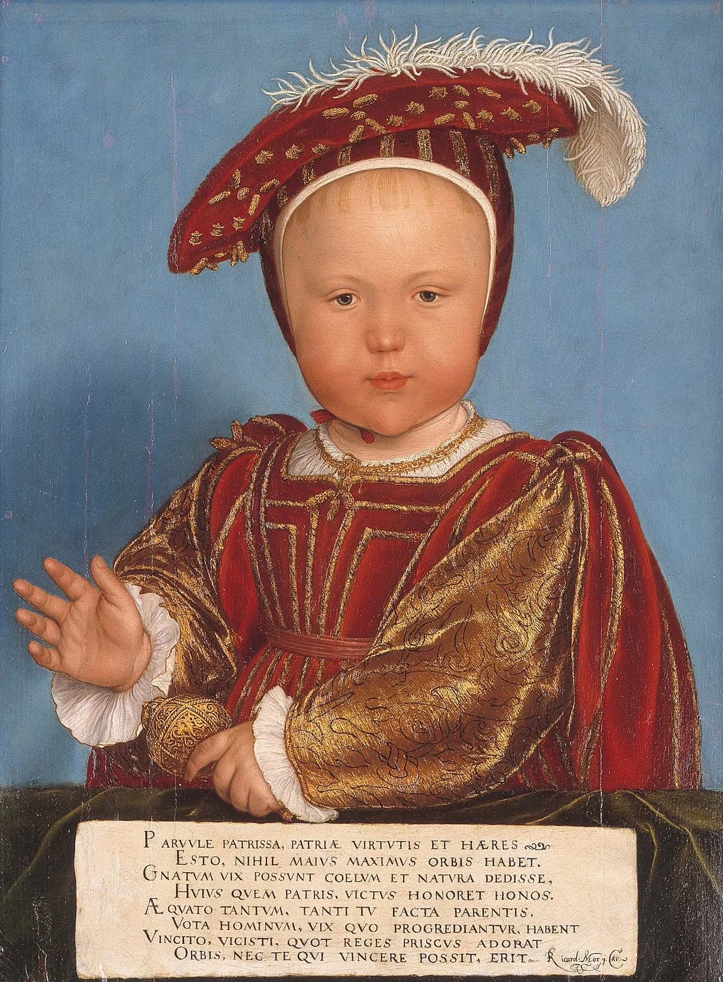 Edward, Prince of Wales, later King Edward VI, by Hans Holbein the Younger, oil, 1538