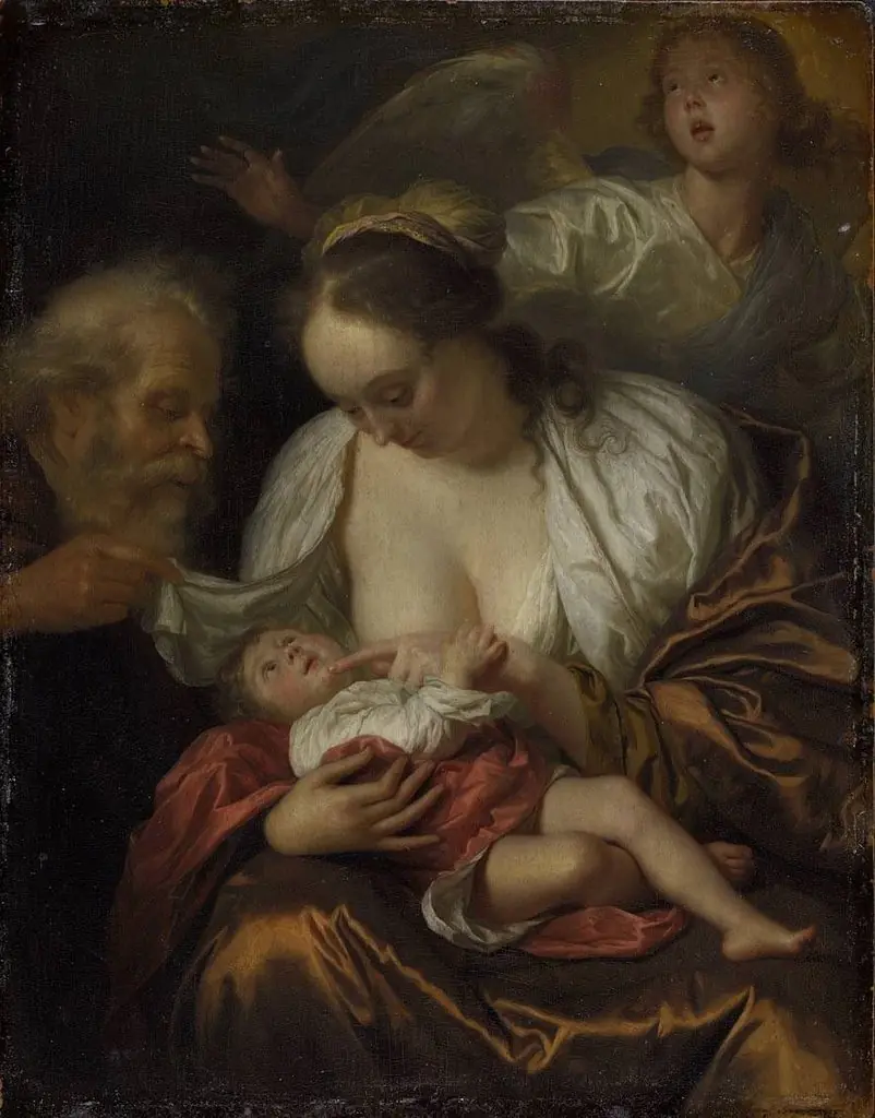 Holy Family with an Angel