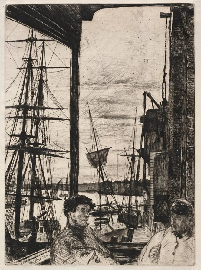 Rotherhite, by James McNeill Whistler, 1860