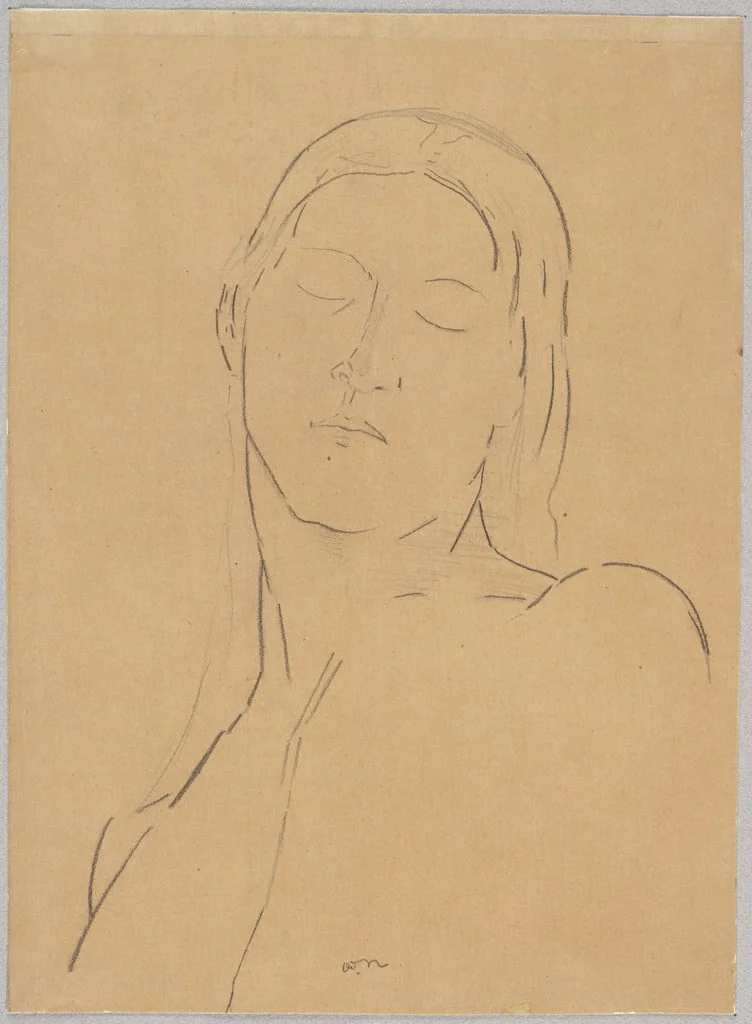 Untitled, by Odilon Redon, crayon, 1890