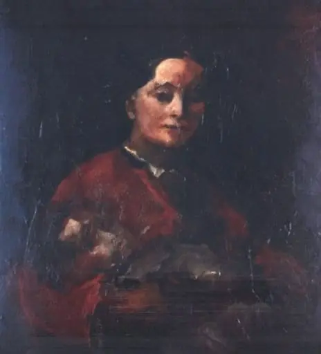 Soția și fiul artistului