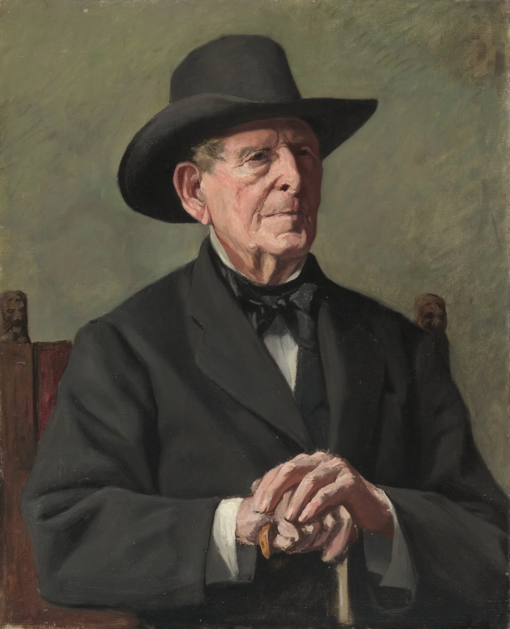Portrait of an "Old Sea Captain", by Samuel Isham, unspecified, 1850