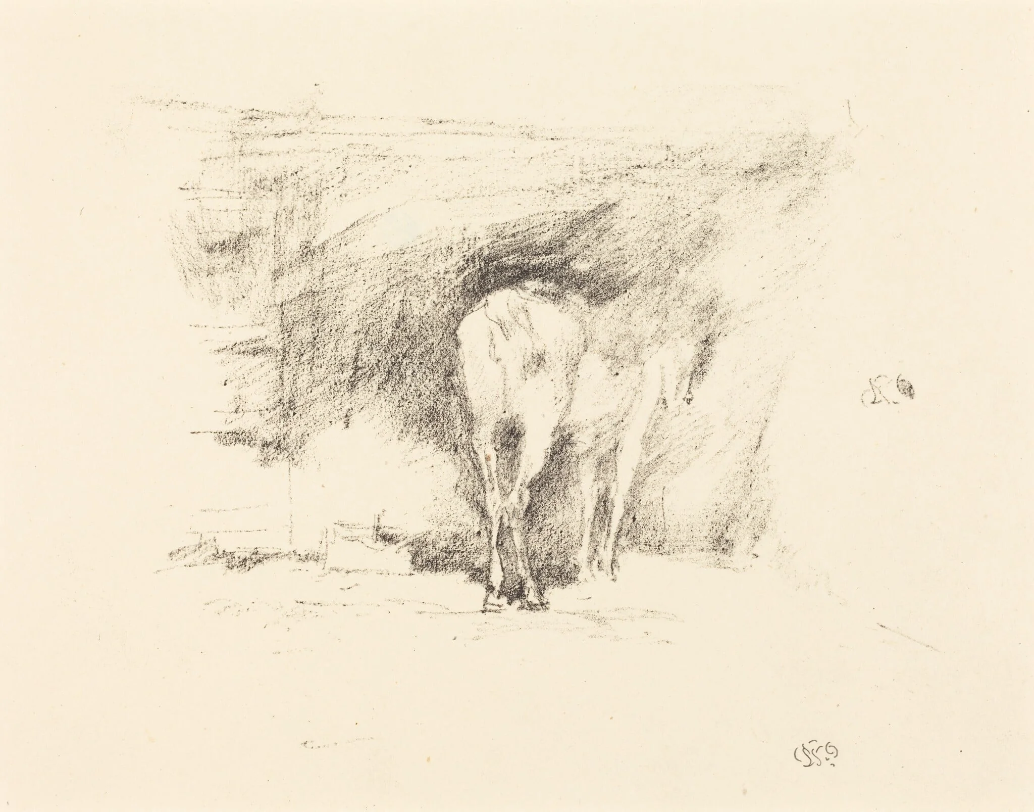 Study of a Horse, by James McNeill Whistler, ink, 1895