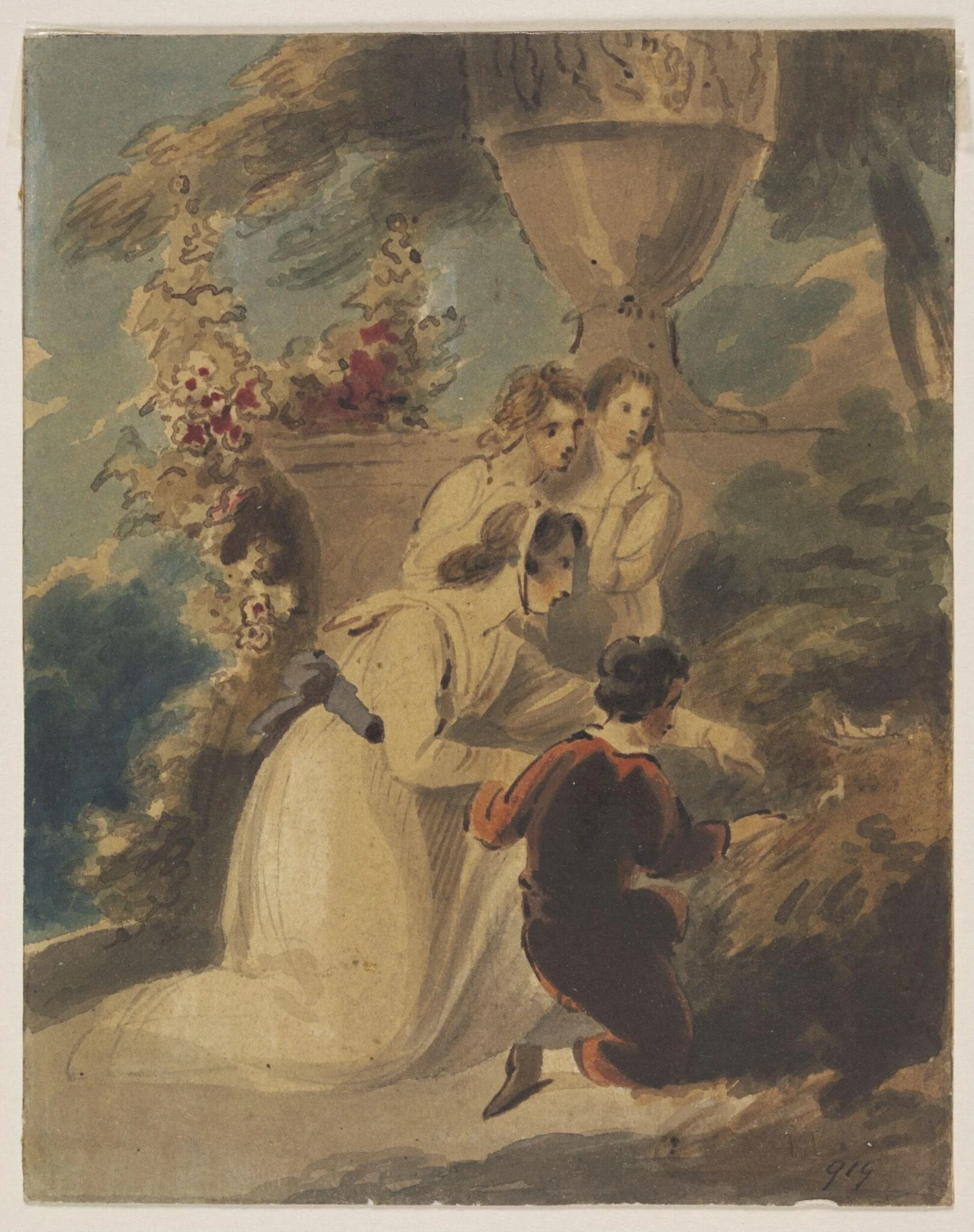 Untitled, by Richard R.A. Westall, watercolor, 1850