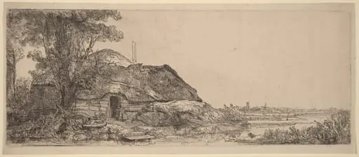 Landscape with a Cottage and a Large Tree