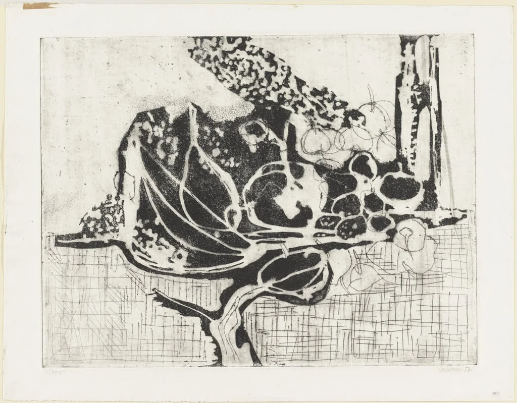 Untitled, by Halina Chrostowska, ink, 1957