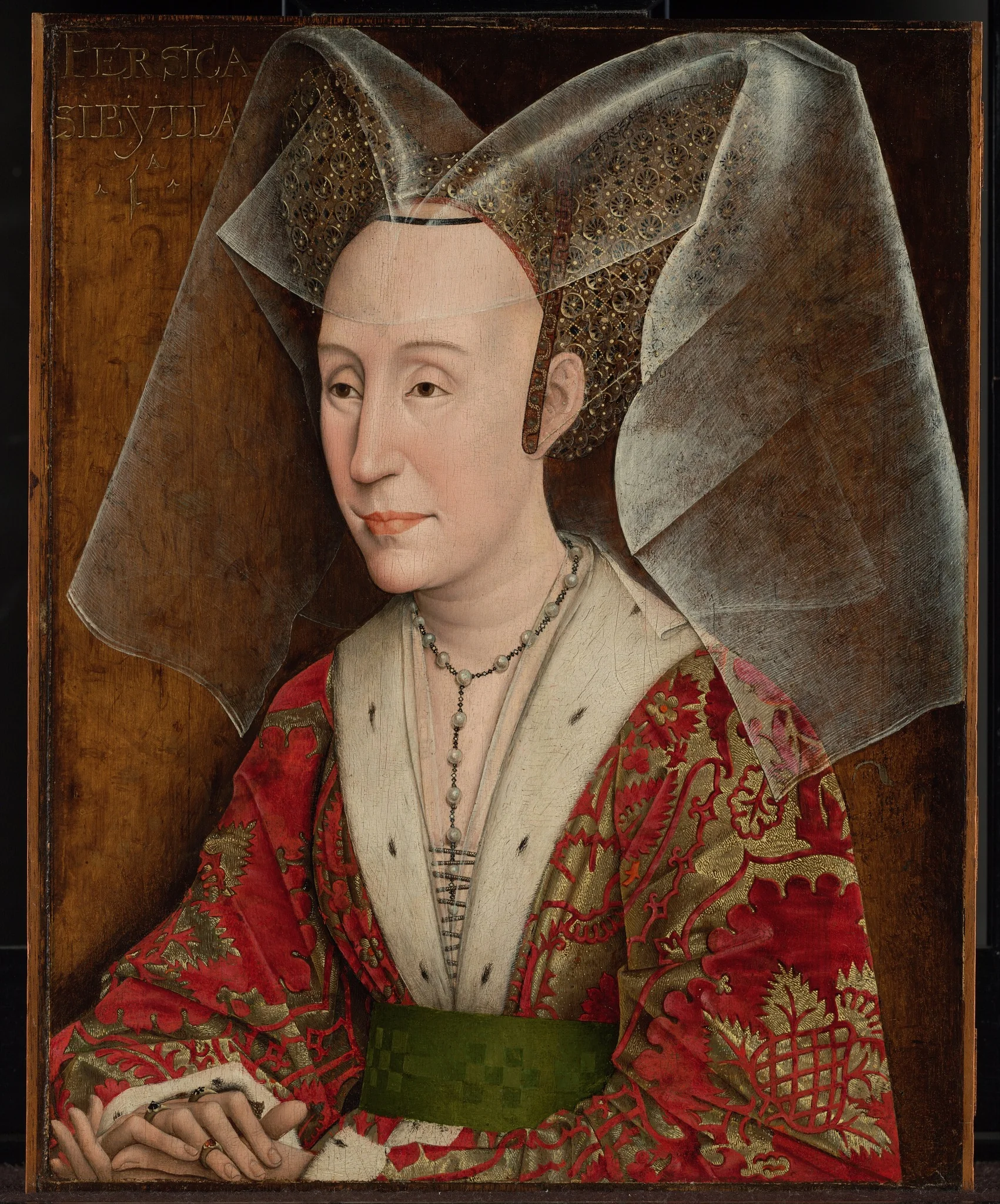 Portrait of Isabella of Portugal, by Unknown, oil, 1450
