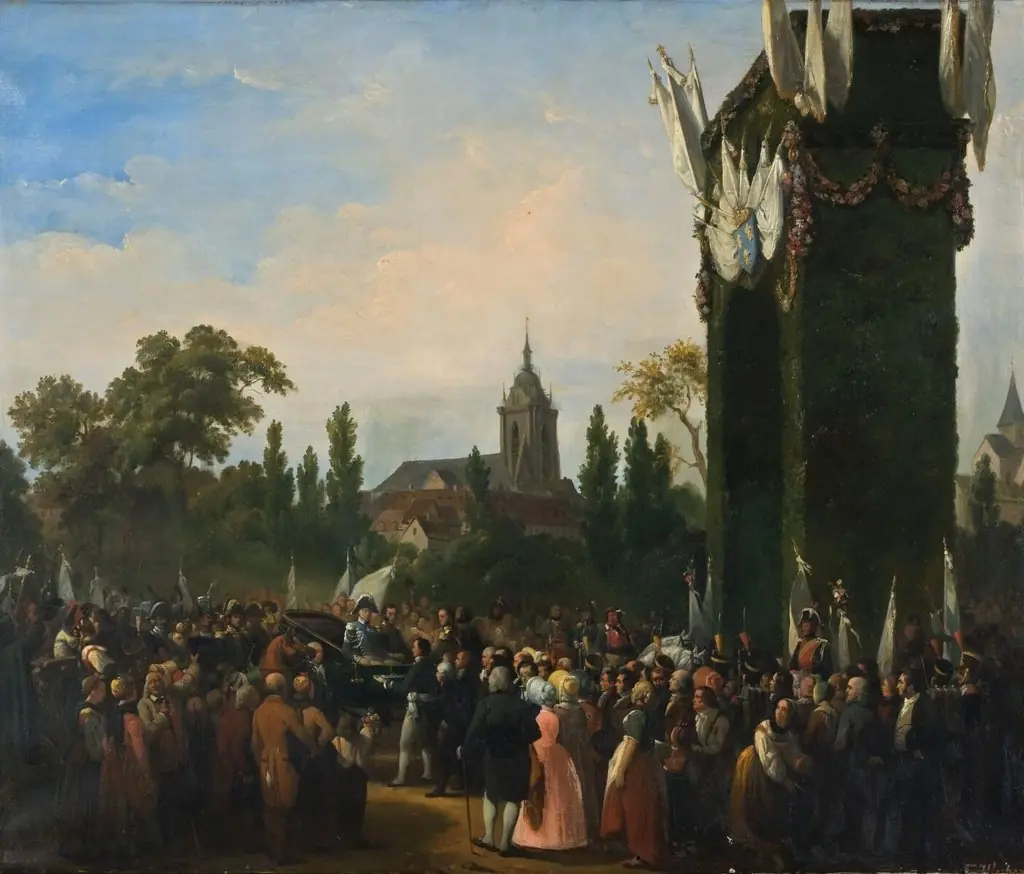 Entry of King Charles X in Colmar on 10 September 1828