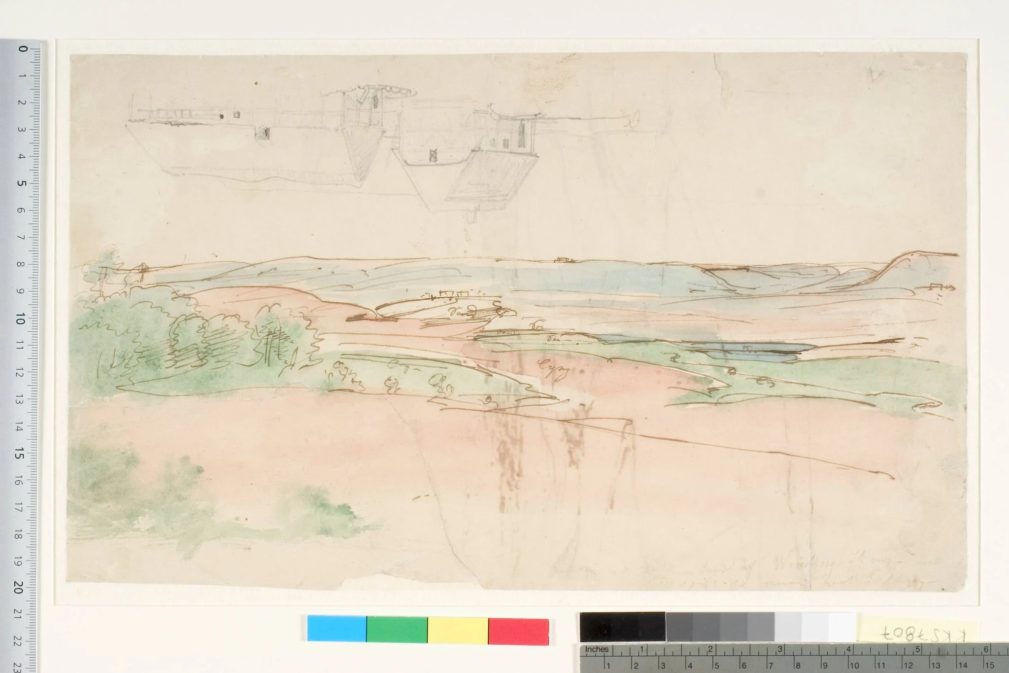 Partie ved Udkanten af Winding [Vinding] Skov i Bryrupegnen, by Unknown, unspecified, 1841