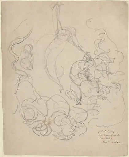 A Figure Ascending in a Glory of Clouds (?)