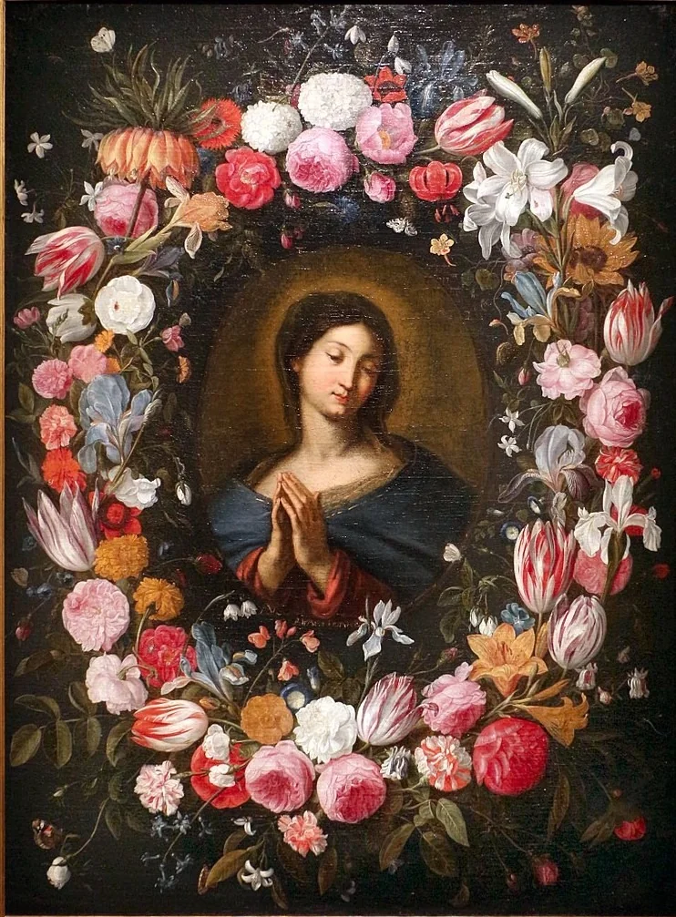 A Virgem circundada de flores, by Jan van Kessel the Elder, unspecified, 1648