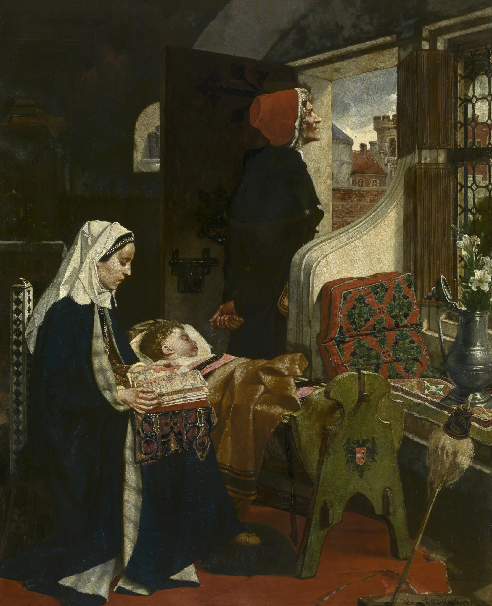 Johanna van der Gheynst with her Child in the Cradle
