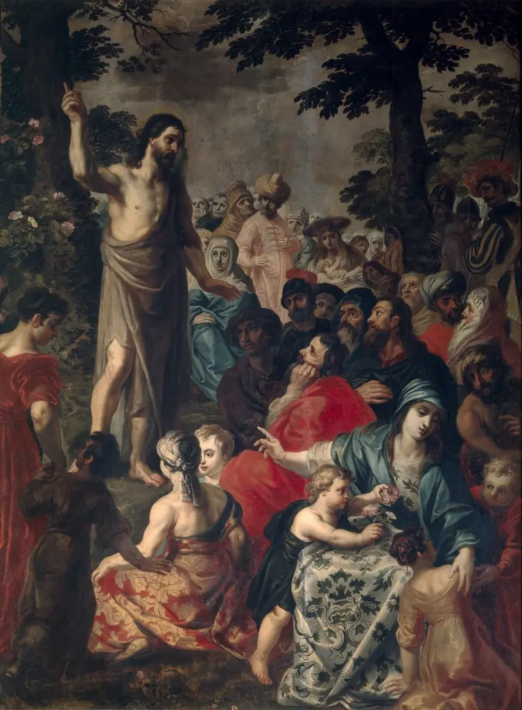 John the Baptist preaching