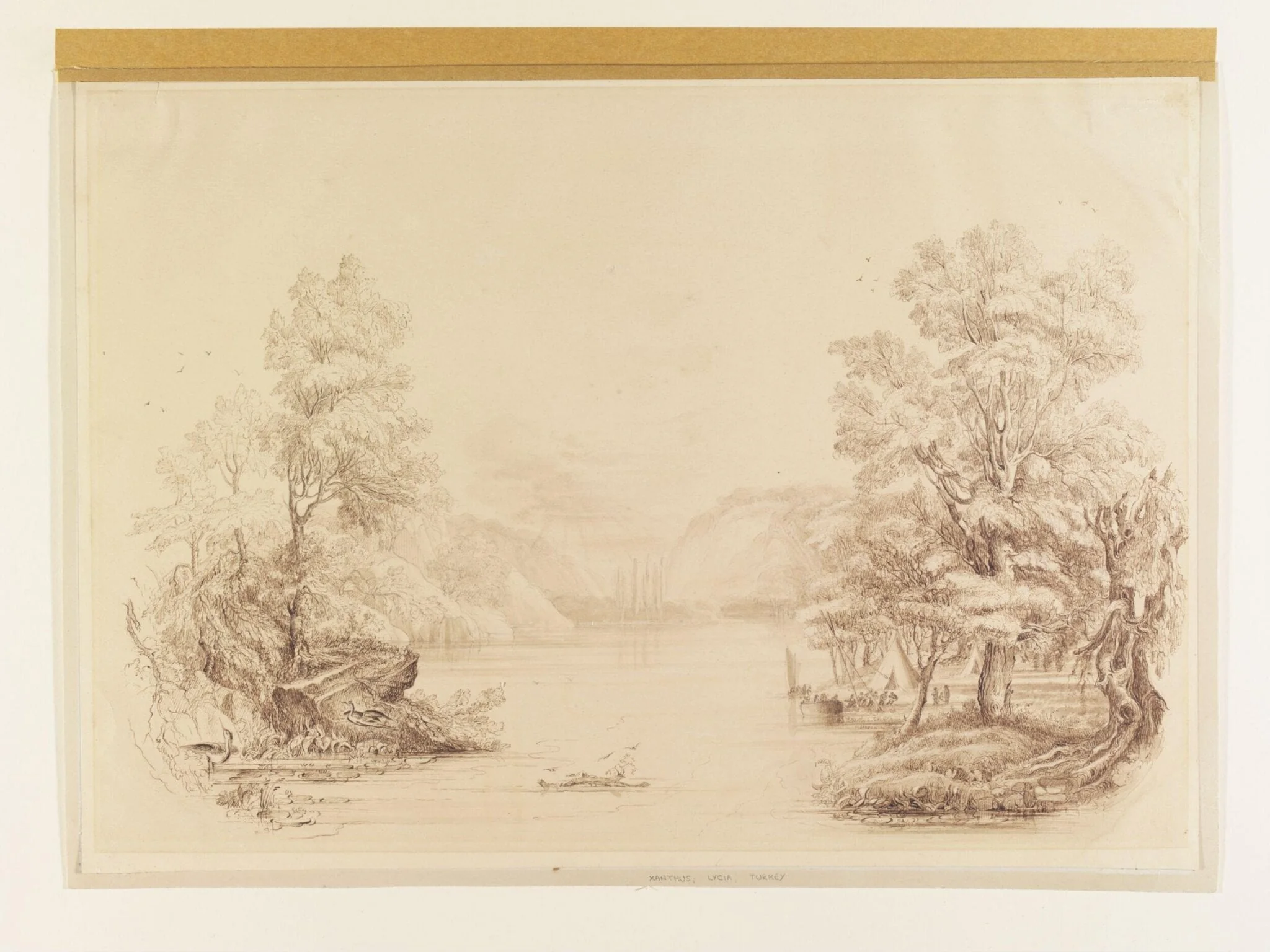 The Xanthus River, by Charles Joseph Frederick Ewart, watercolor, 1842
