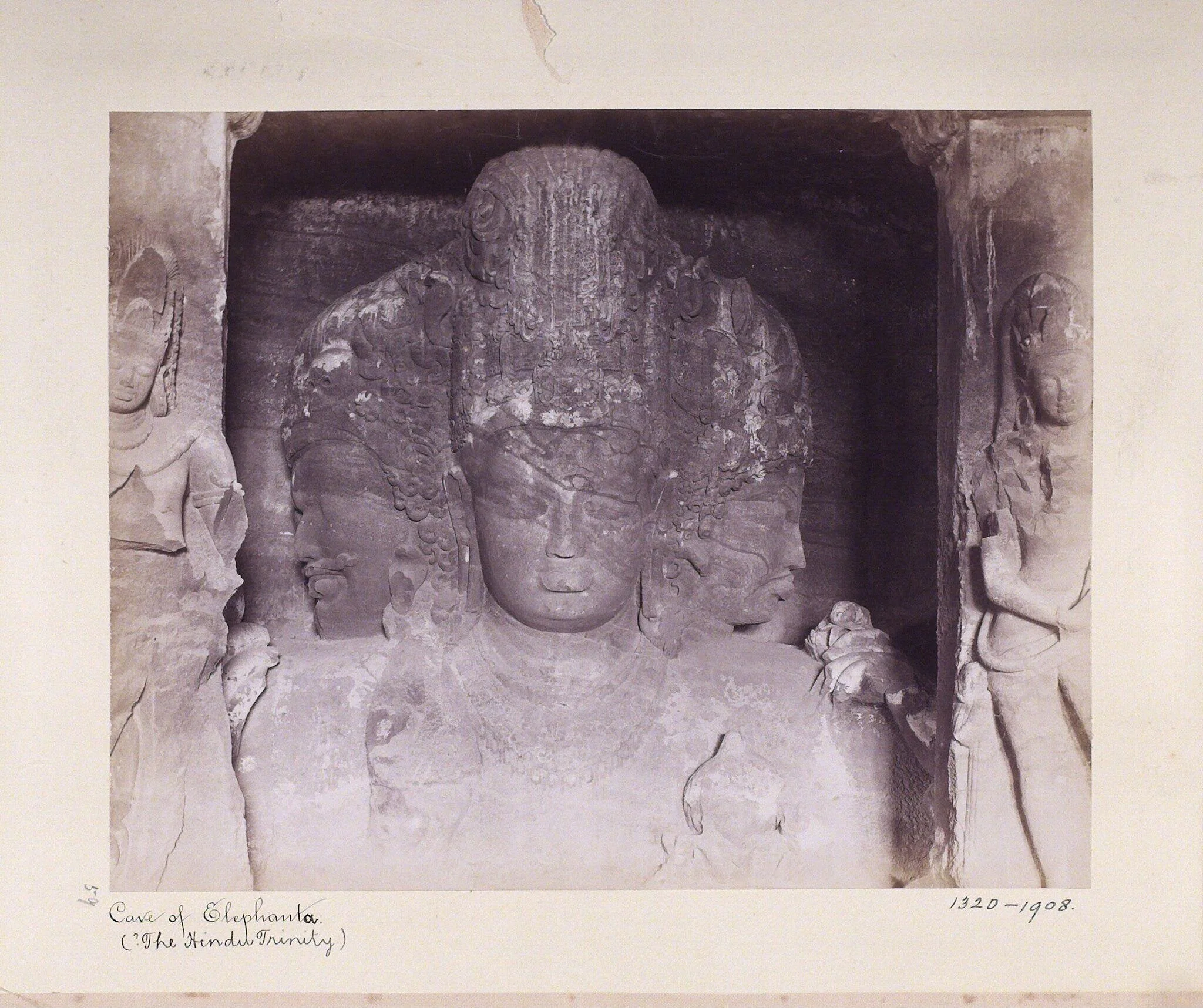 The Trimurti, by Unknown, photographic, 1891