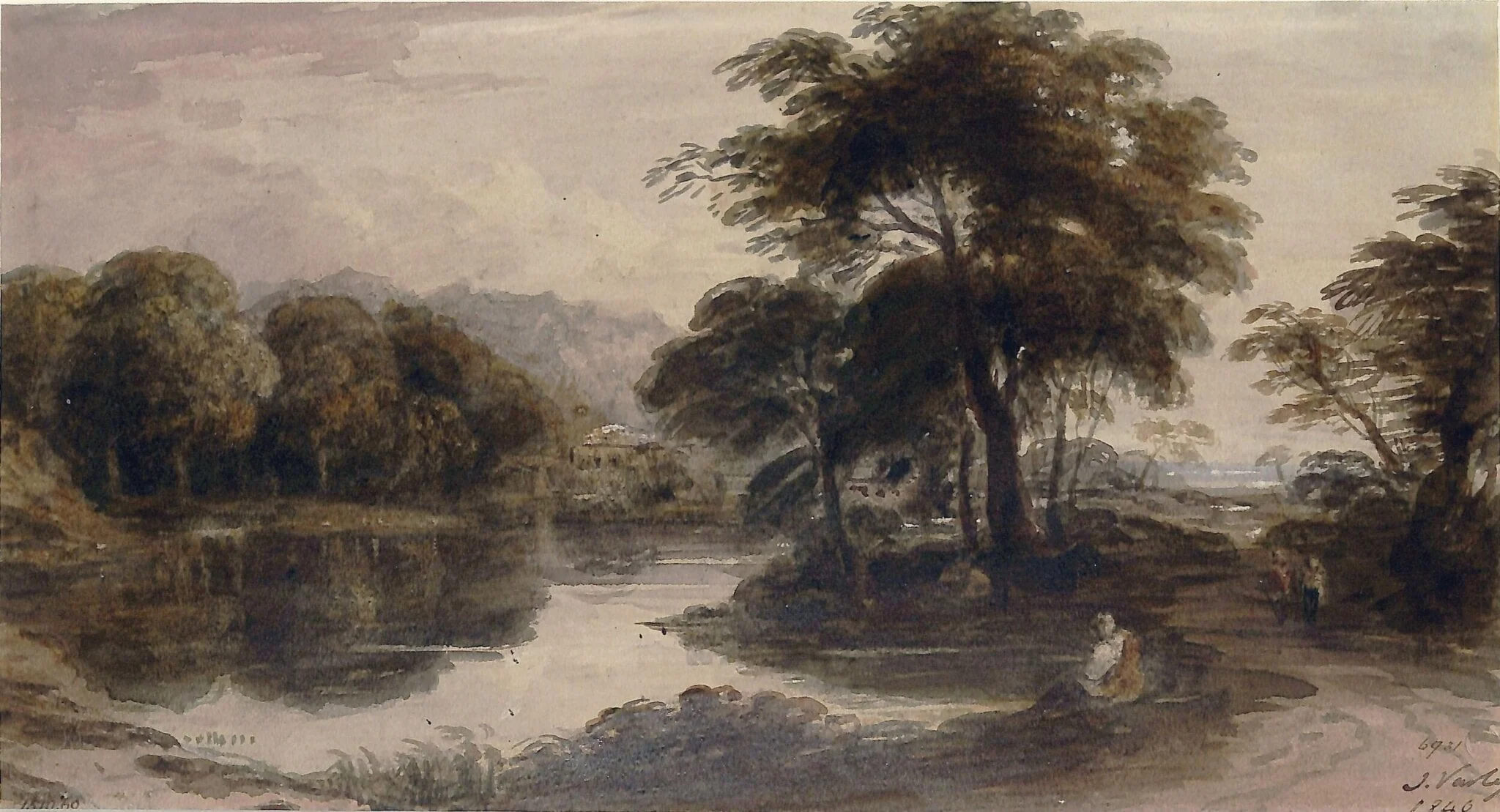 Landscape with pond