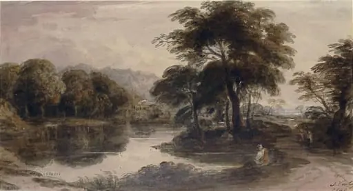 Landscape with pond