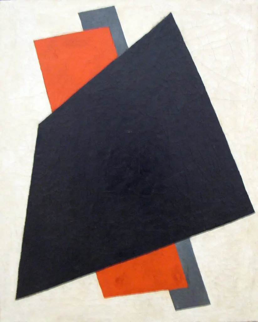 Painterly Architectonic (Black, Red, Grey)