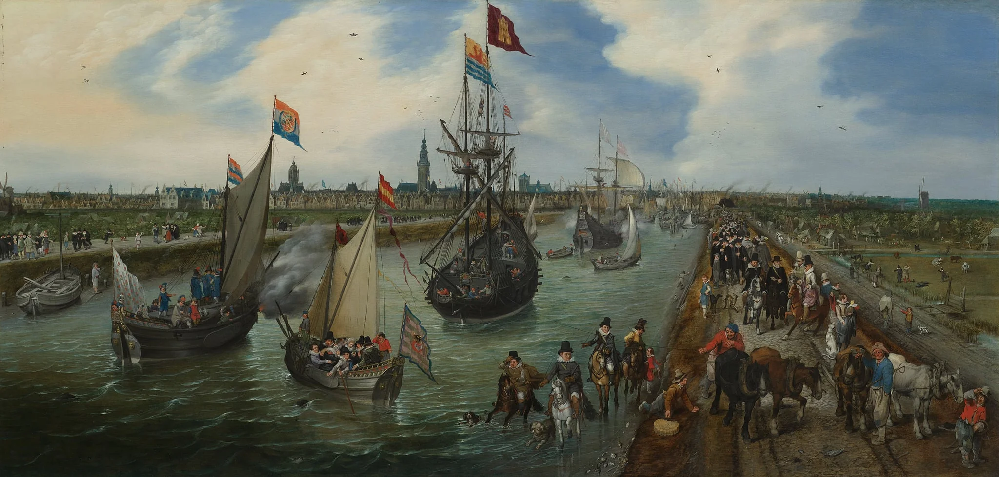 The Departure of a Dignitary from Middelburg, by Unknown, 1615