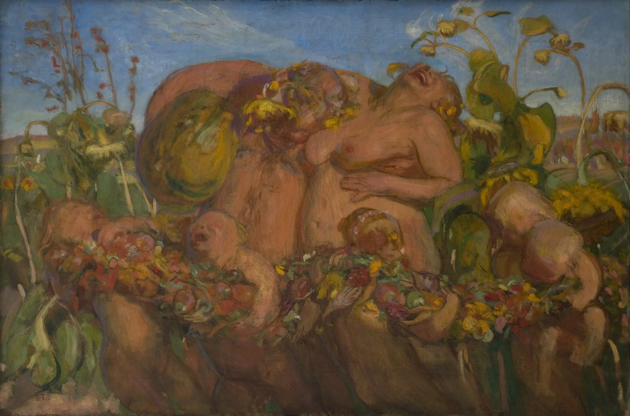 Bacchanalia, by Wojciech Weiss, oil, 1903
