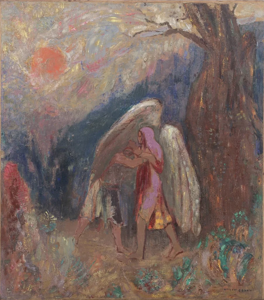 Untitled, by Odilon Redon, oil, 1907