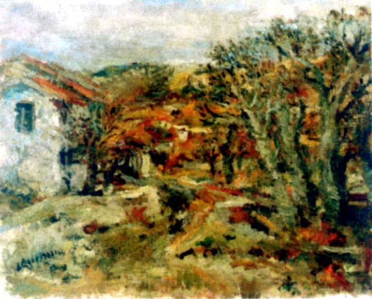 Peisaj, by Lucian Grigorescu, unspecified, 1942