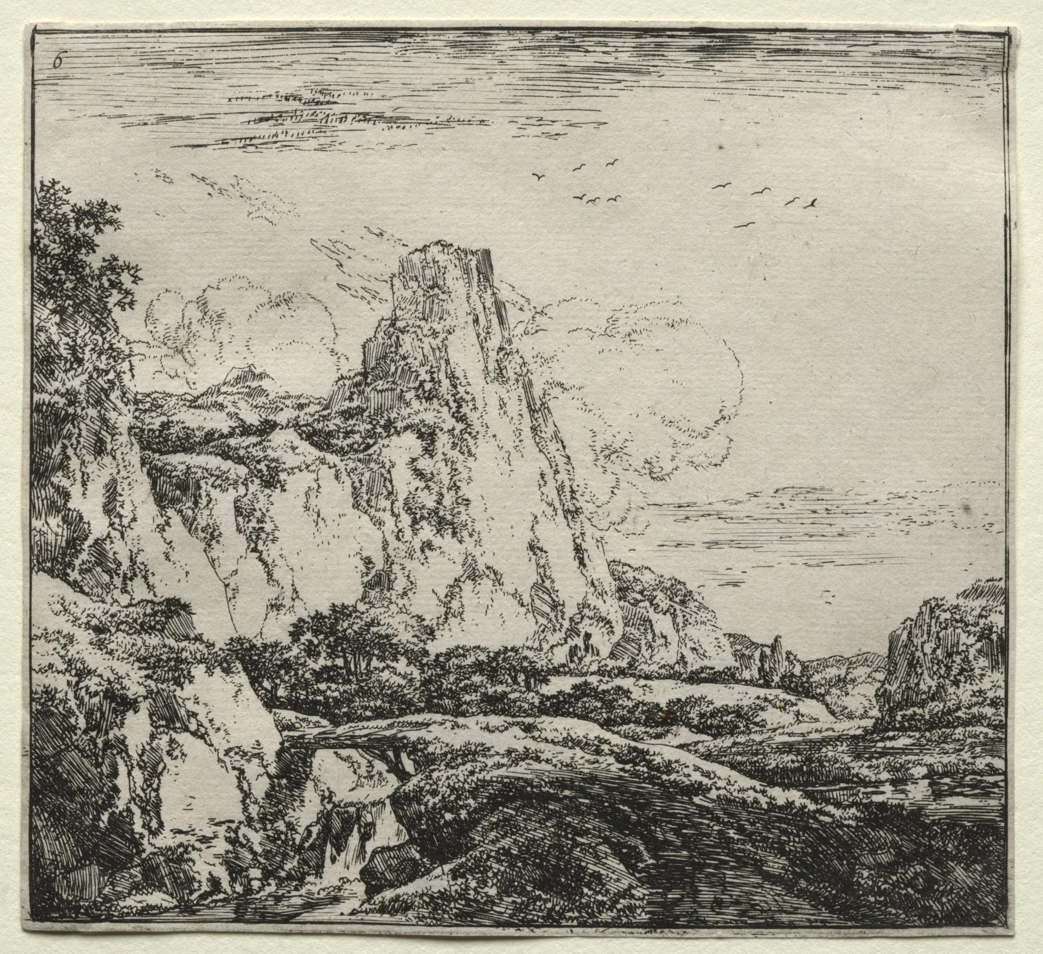 The Bridge near the Mountain, by Herman Naiwinx, 1646