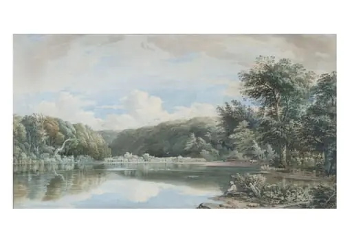 Pool and woods at Wotton, near Dorking