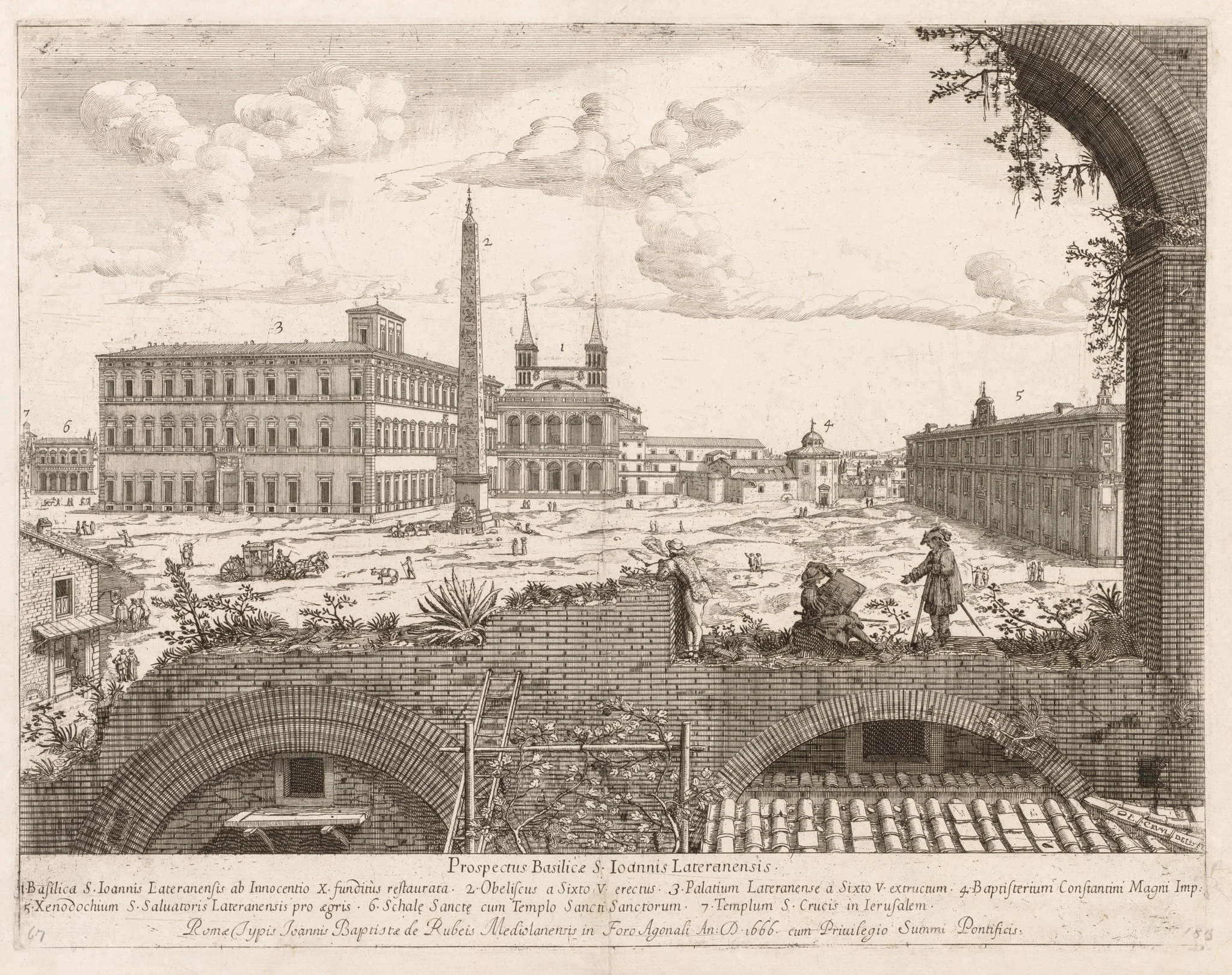 S. Giovanni in Laterano from "Prospectus Locurum Urbis Romae Insign[ium]"