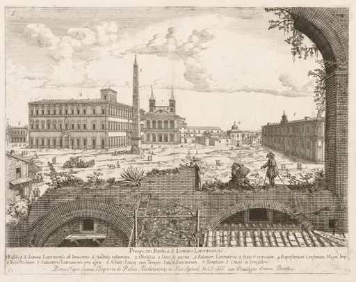 S. Giovanni in Laterano from "Prospectus Locurum Urbis Romae Insign[ium]"