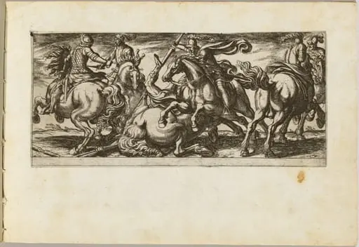 Six Cavalrymen in Combat