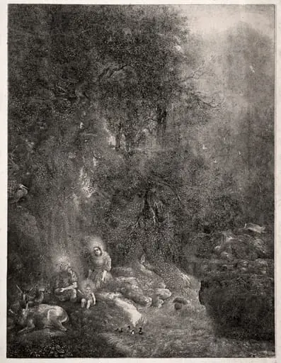Holy Family with Deer