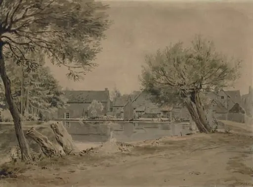 Mill at Mapledurham (?) on the Thames